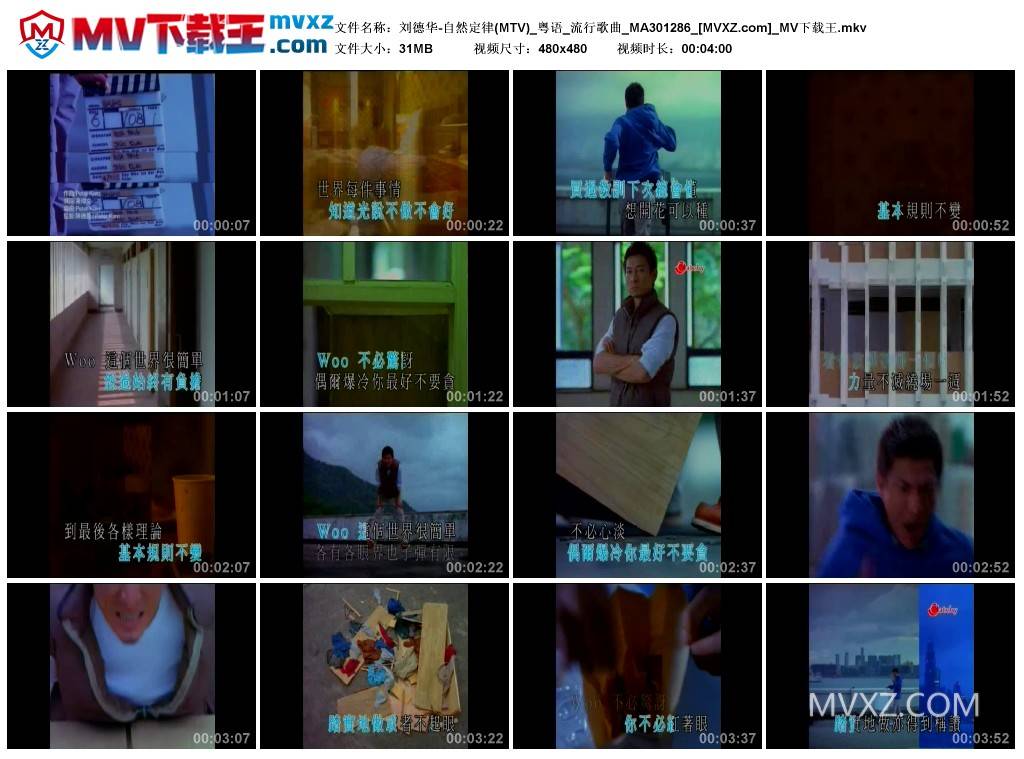 刘德华-自然定律(MTV)_粤语_流行歌曲_MA301286